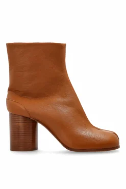 Maison Margiela BRĄZOWY Botki z noskiem `Tabi`
