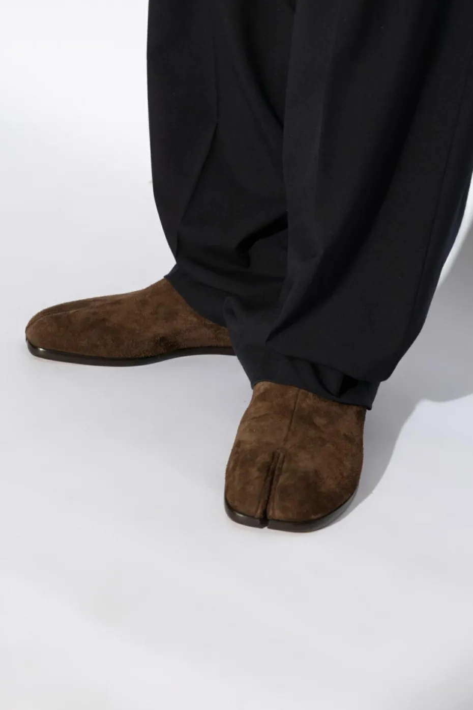 Maison Margiela BRĄZOWY Skórzane buty