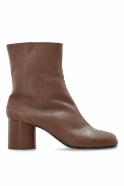 Maison Margiela BRĄZOWY Skórzane botki