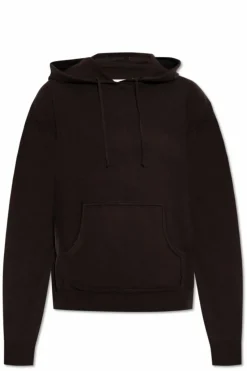 Maison Margiela BRĄZOWY Sweter z kapturem