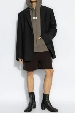 Maison Margiela BRĄZOWY Szorty z kieszeniami