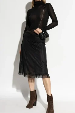 Maison Margiela CZARNY Body z golfem