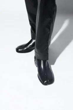 Maison Margiela CZARNY Botki z wycięciem ‘Tabi’