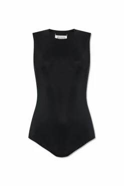 Maison Margiela CZARNY Body bez rękawów