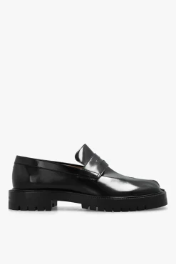 Maison Margiela CZARNY Buty typu ‘loafers’z wycięciem ‘Tabi’