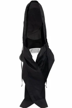 Maison Margiela CZARNY Kaptur z logo