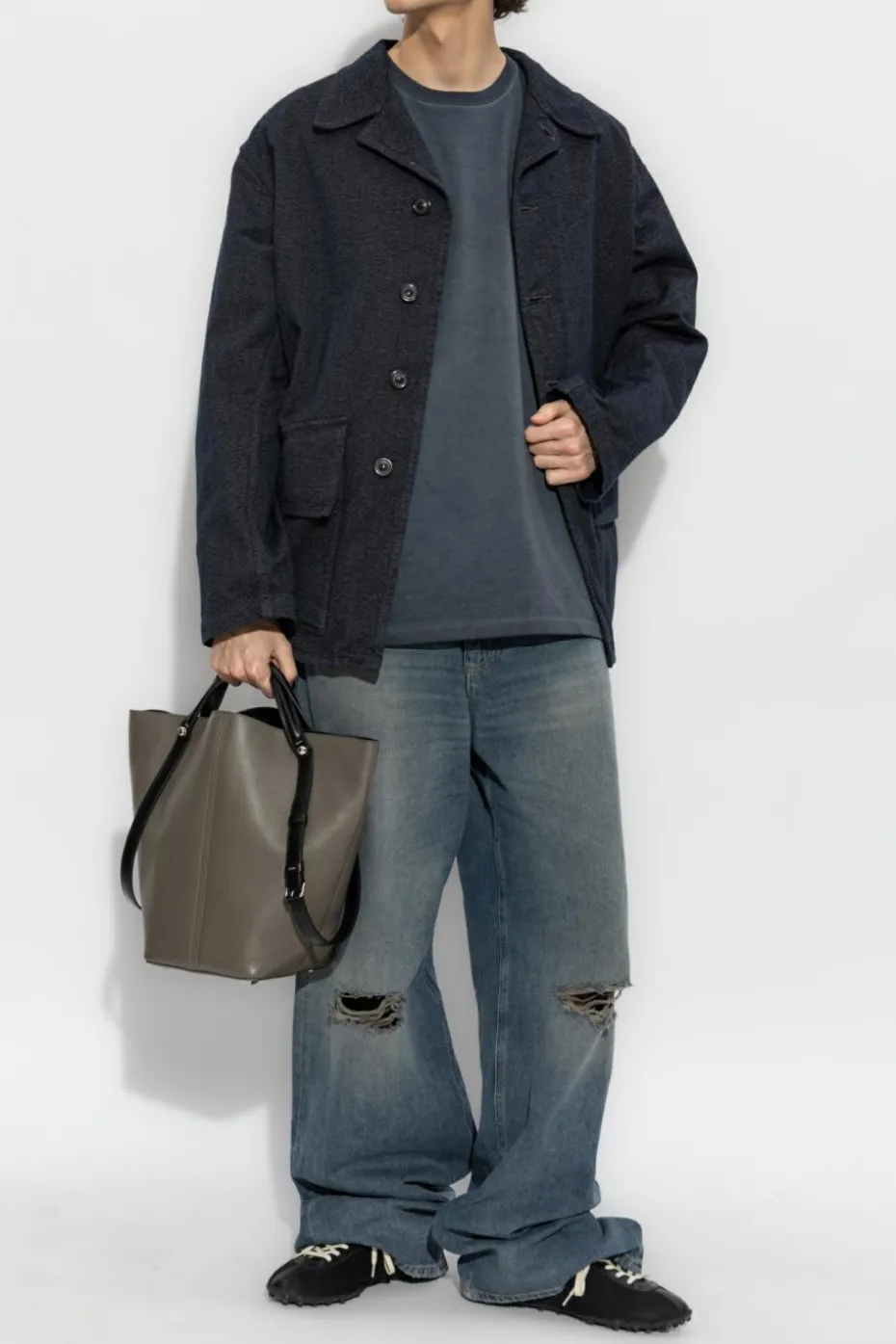 Maison Margiela CZARNY Kurtka z kieszeniami