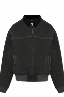 Maison Margiela CZARNY Kurtka z kołnierzem