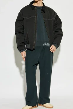 Maison Margiela CZARNY Kurtka z kołnierzem