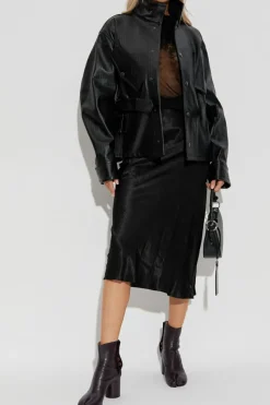 Maison Margiela CZARNY Kurtka ze stójką