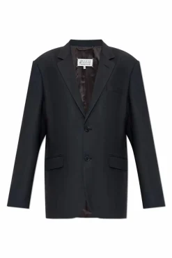 Maison Margiela CZARNY Marynarka z kieszeniami