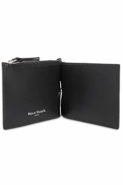 Maison Margiela CZARNY Portfel z logo