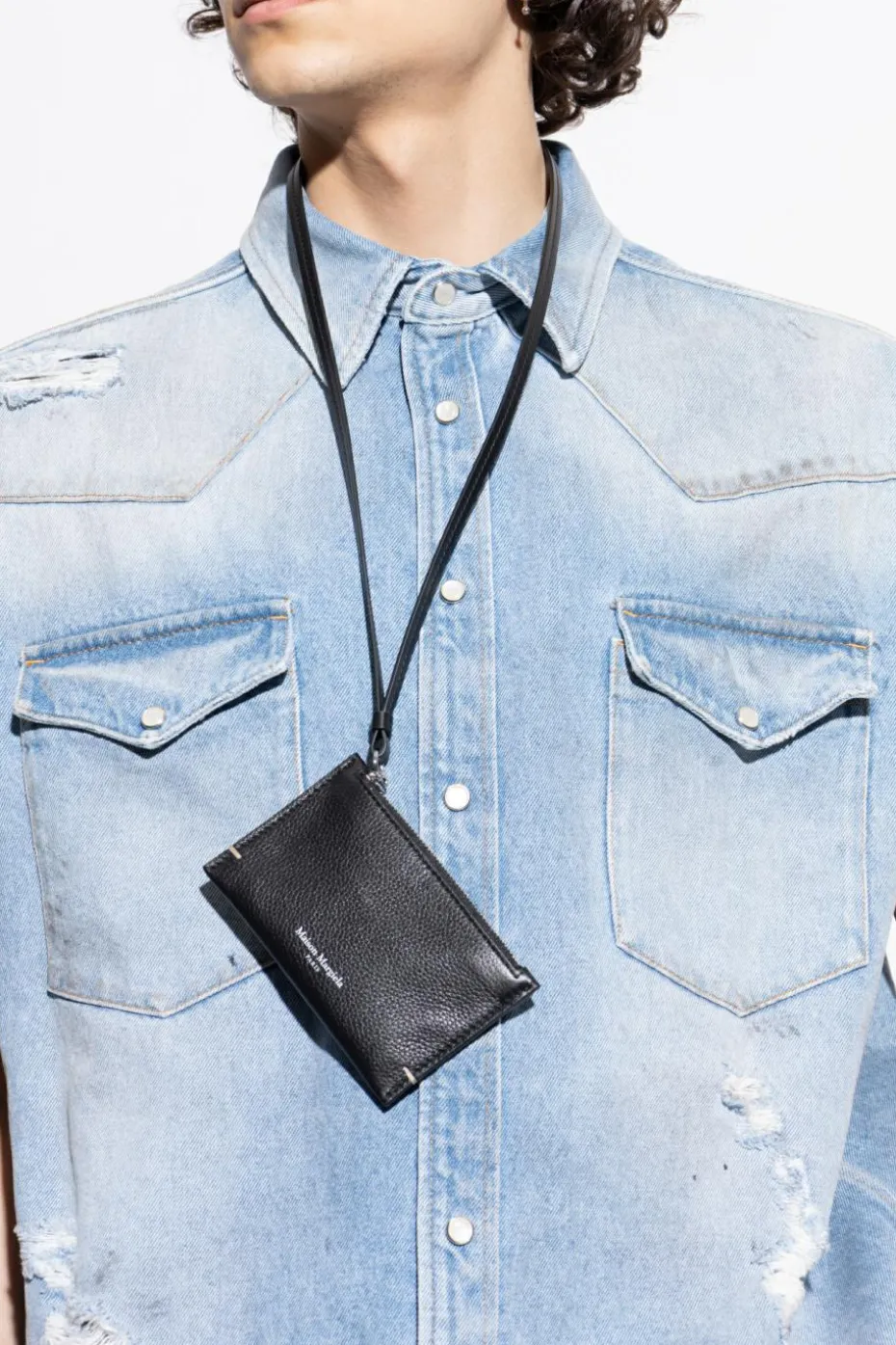 Maison Margiela CZARNY Saszetka na pasku