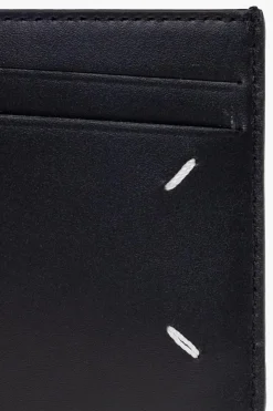 Maison Margiela CZARNY Skórzane etui na karty
