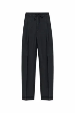 Maison Margiela CZARNY Spodnie w kant