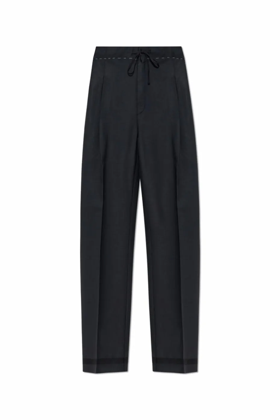 Maison Margiela CZARNY Spodnie w kant