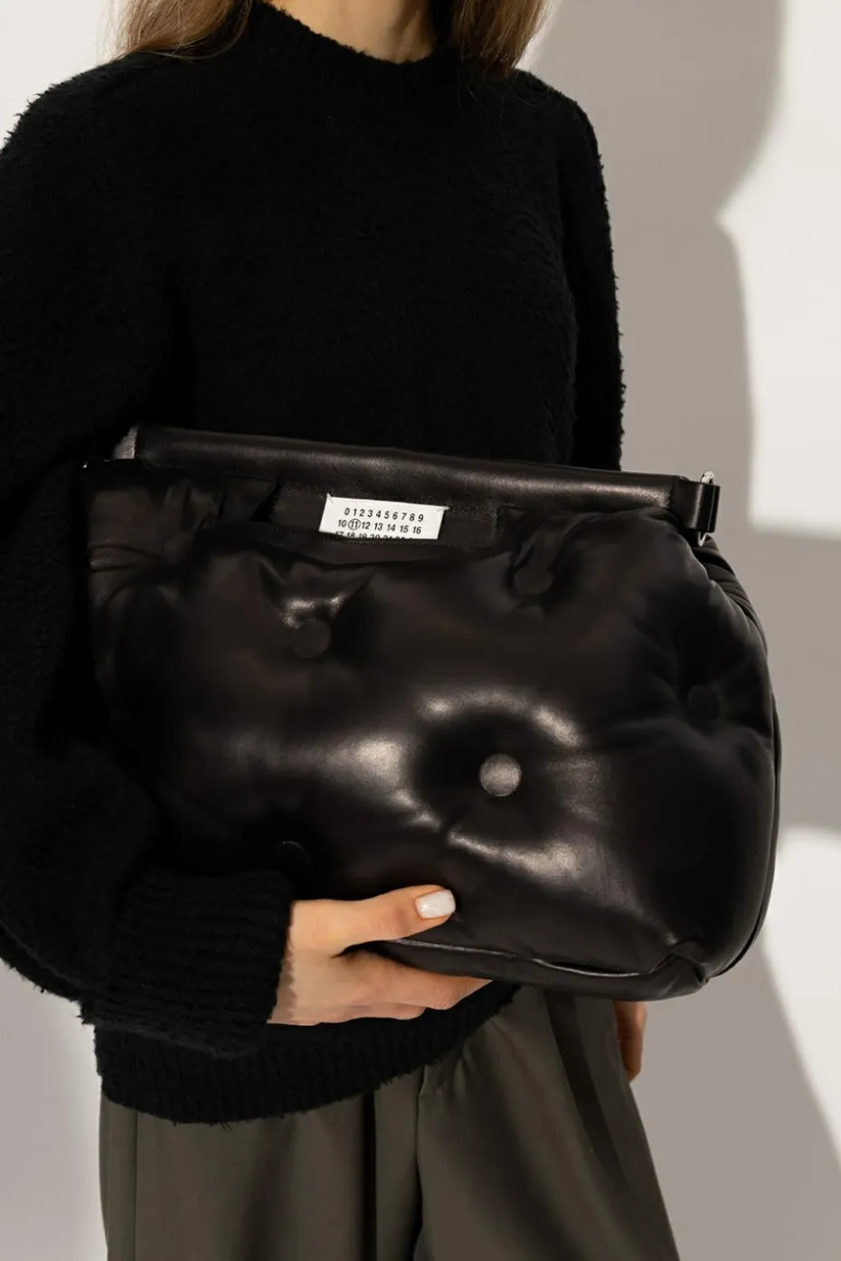 Maison Margiela CZARNY Torba na ramię 'Glam Slam Medium'