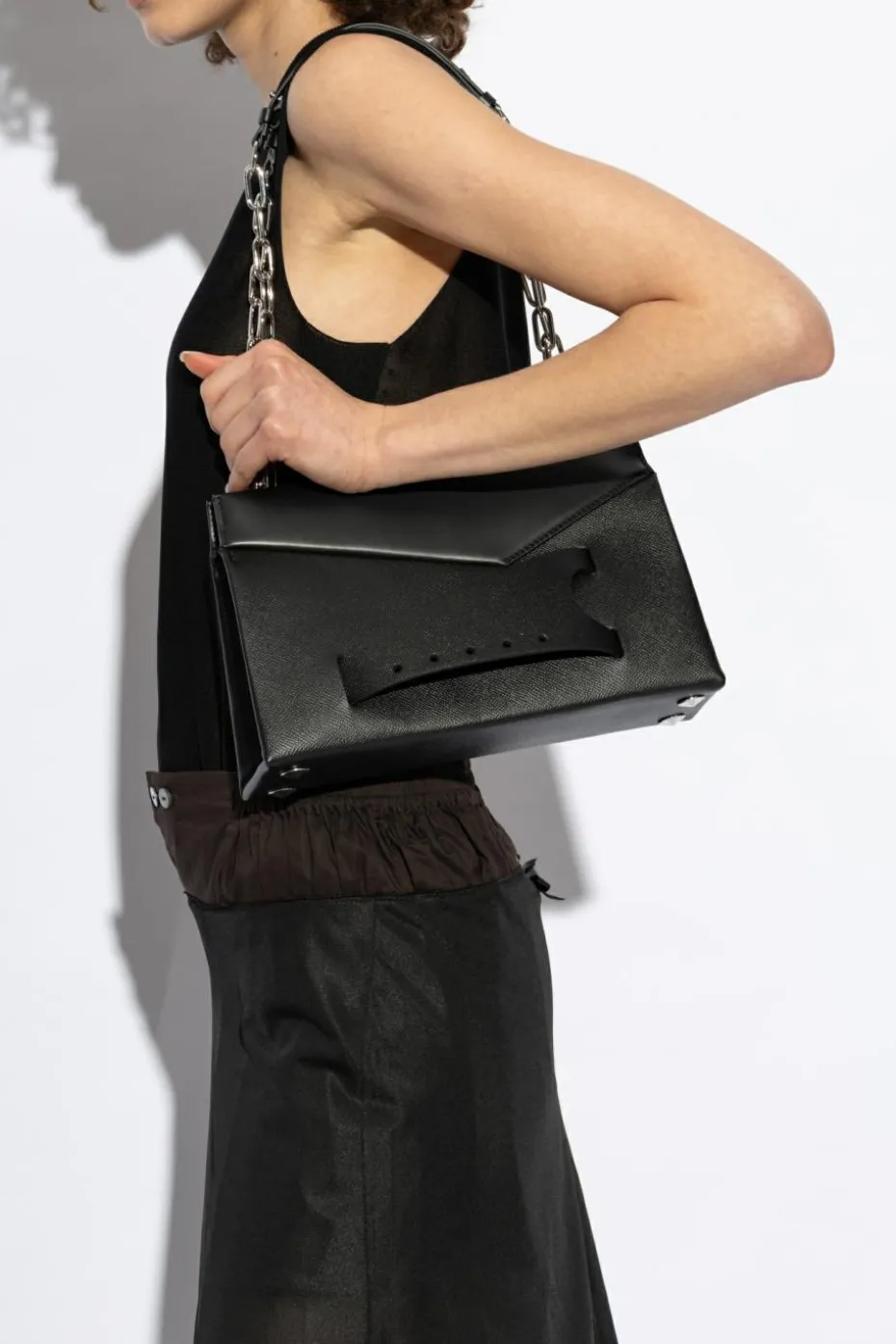 Maison Margiela CZARNY Torba na ramię `Snatched Medium`