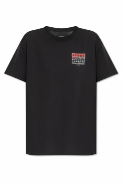 Maison Margiela CZARNY T-shirt z logo
