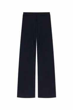 Maison Margiela GRANATOWY Wełniane spodnie