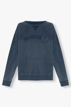 Maison Margiela GRANATOWY Bluza typu ‘oversize’