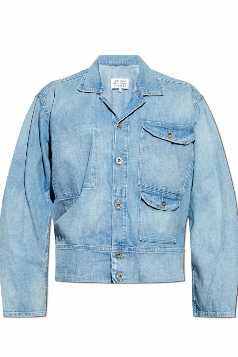 Maison Margiela NIEBIESKI Lekka jeansowa kurtka
