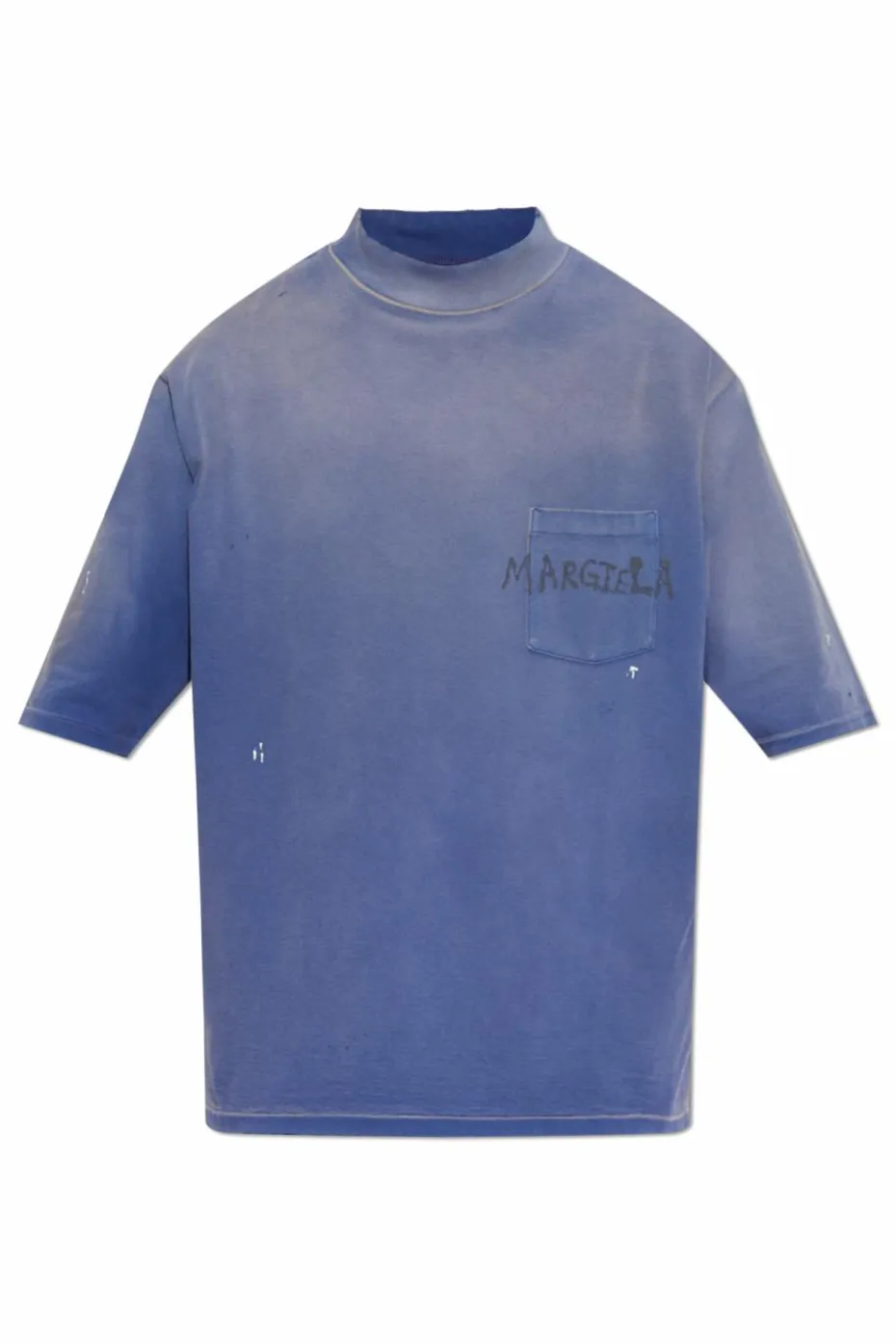 Maison Margiela NIEBIESKI T-shirt z logo