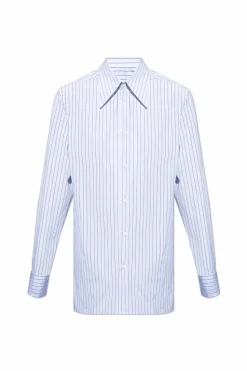 Maison Margiela NIEBIESKI Koszula w paski