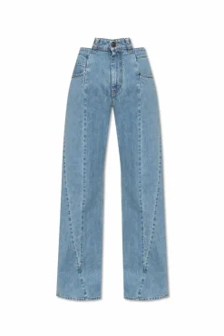 Maison Margiela NIEBIESKI Jeansy z przeszyciami