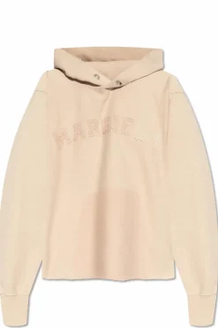 Maison Margiela RÓŻOWY Bluza z kapturem