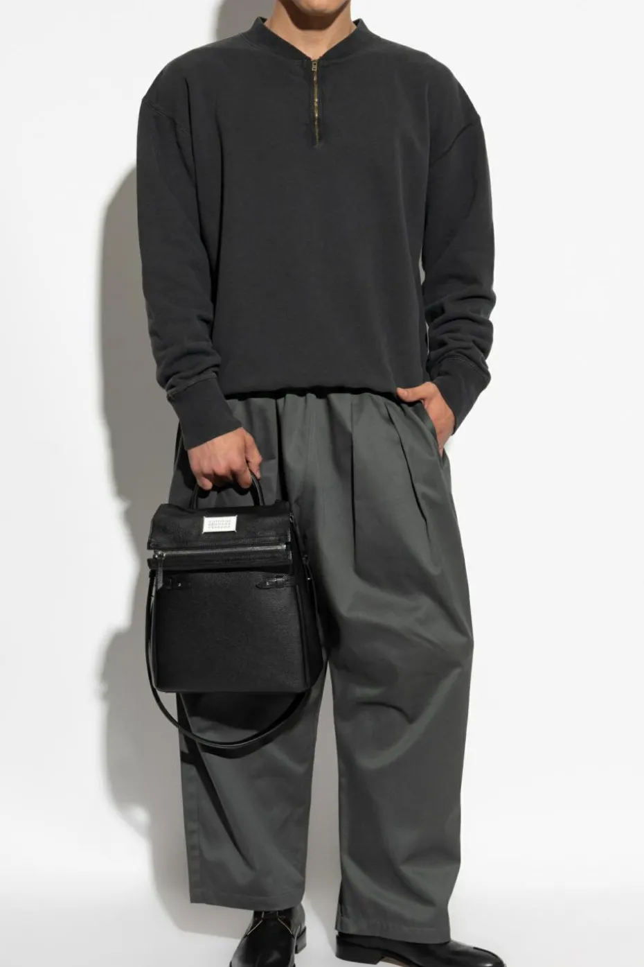 Maison Margiela SZARY Bawełniana bluza