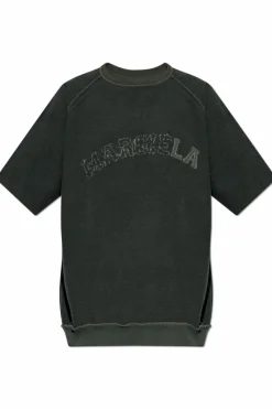 Maison Margiela SZARY Bluza z logo