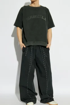 Maison Margiela SZARY Bluza z logo