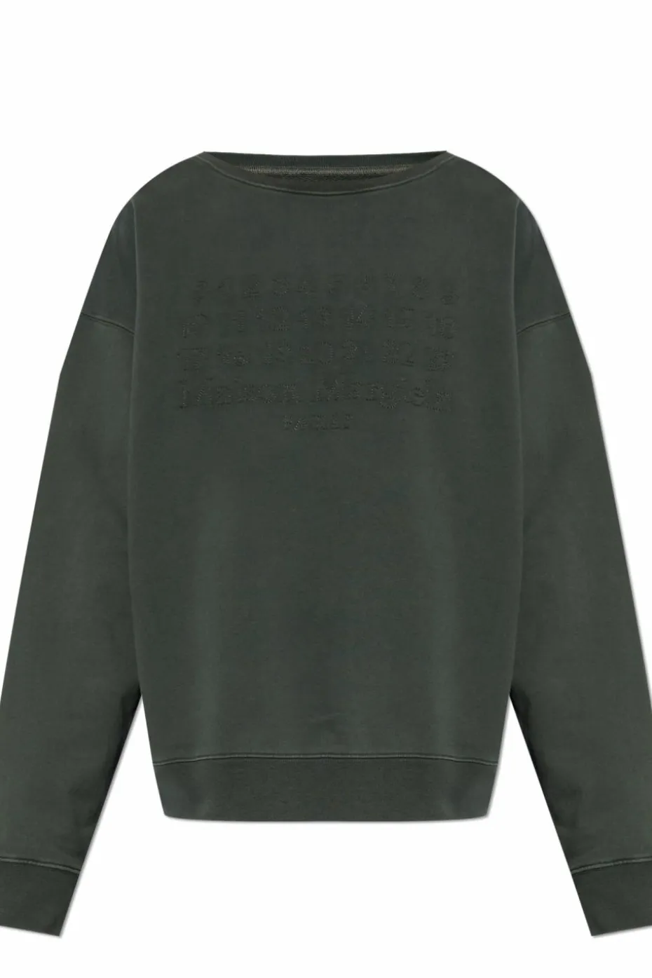 Maison Margiela SZARY Bluza z wyszytym logo