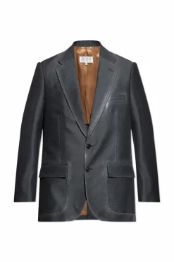 Maison Margiela SZARY Marynarka z surowym wykończeniem