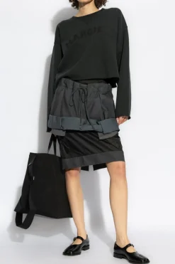 Maison Margiela SZARY Spódnica z efektem `vintage`