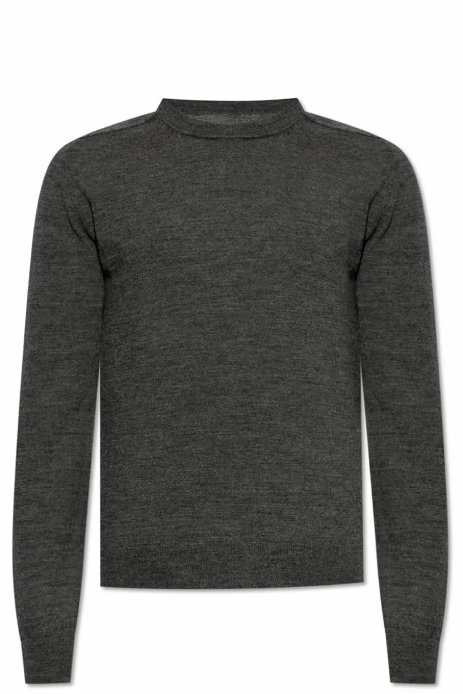 Maison Margiela SZARY Sweter z naszytymi łatami na łokciach
