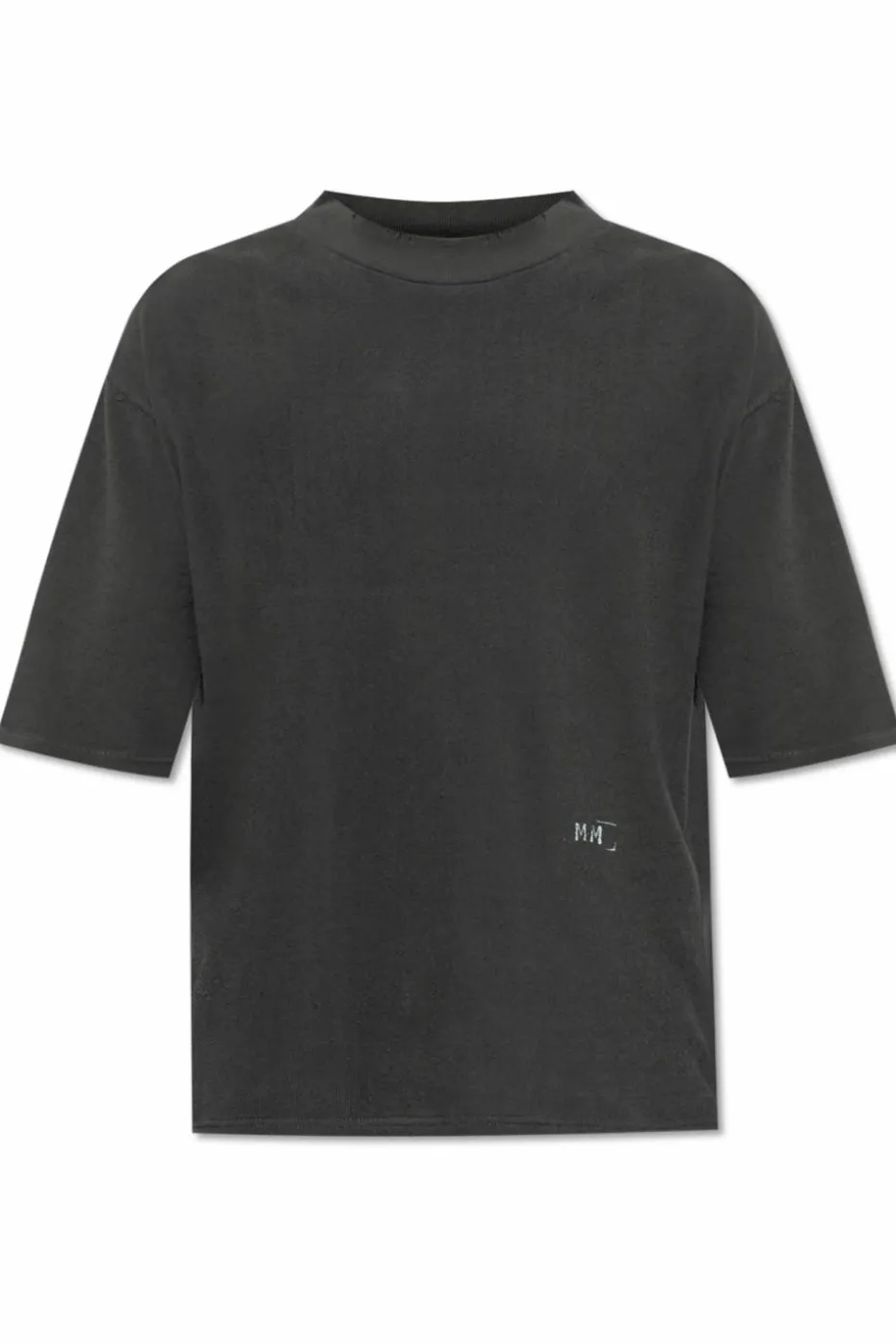 Maison Margiela SZARY T-shirt z logo