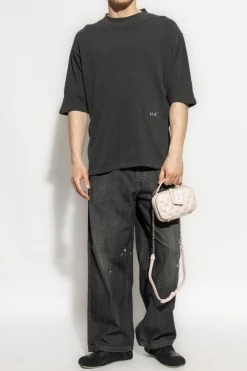 Maison Margiela SZARY T-shirt z logo