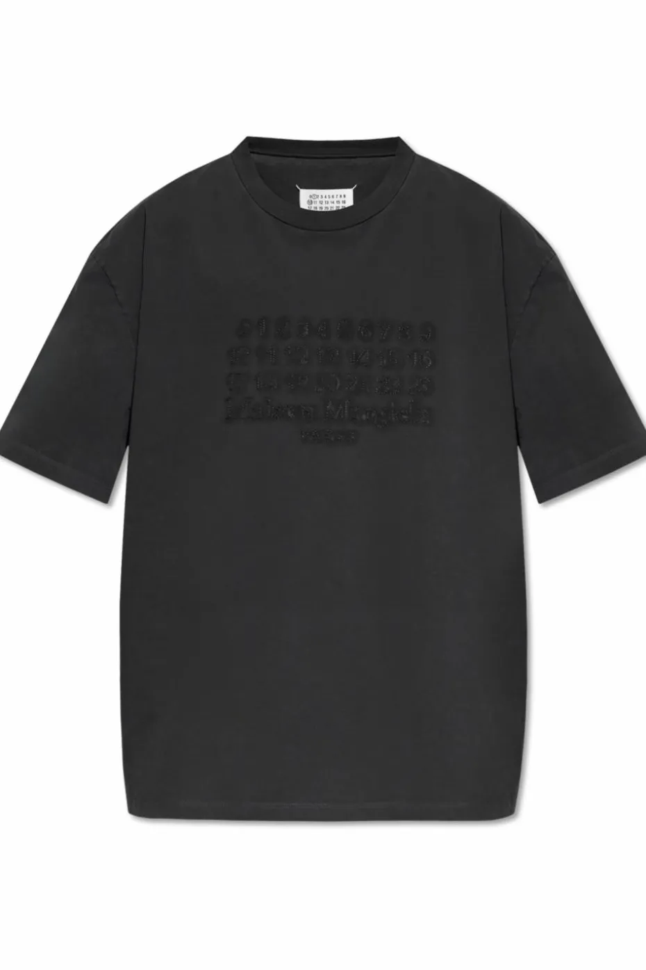 Maison Margiela SZARY T-shirt z logo