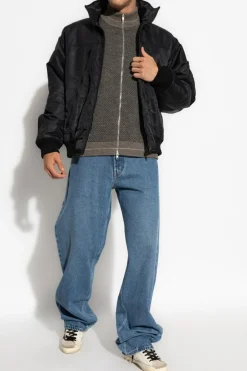Maison Margiela SZARY Wełniany kardigan