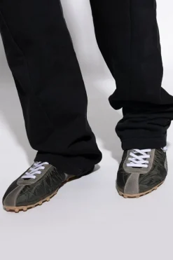 Maison Margiela ZIELONY Pikowane buty sportowe