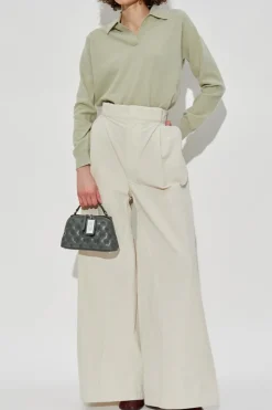 Maison Margiela ZIELONY Wełniany sweter