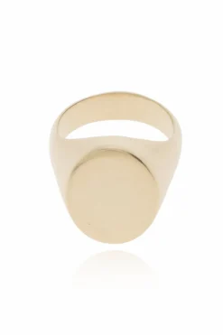 Maison Margiela ZŁOTY Pierścień z logo