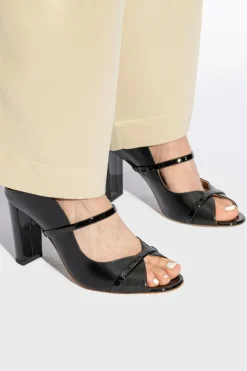 Malone Souliers CZARNY Klapki na obcasie `Norah`