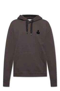 MARANT CZARNY Bluza z kapturem ‘Matte’