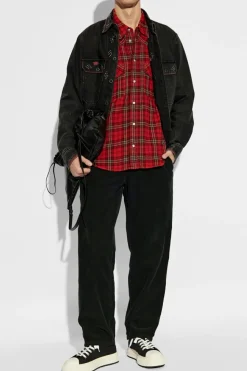 MARANT CZARNY Jeansowa kurtka `Osco`