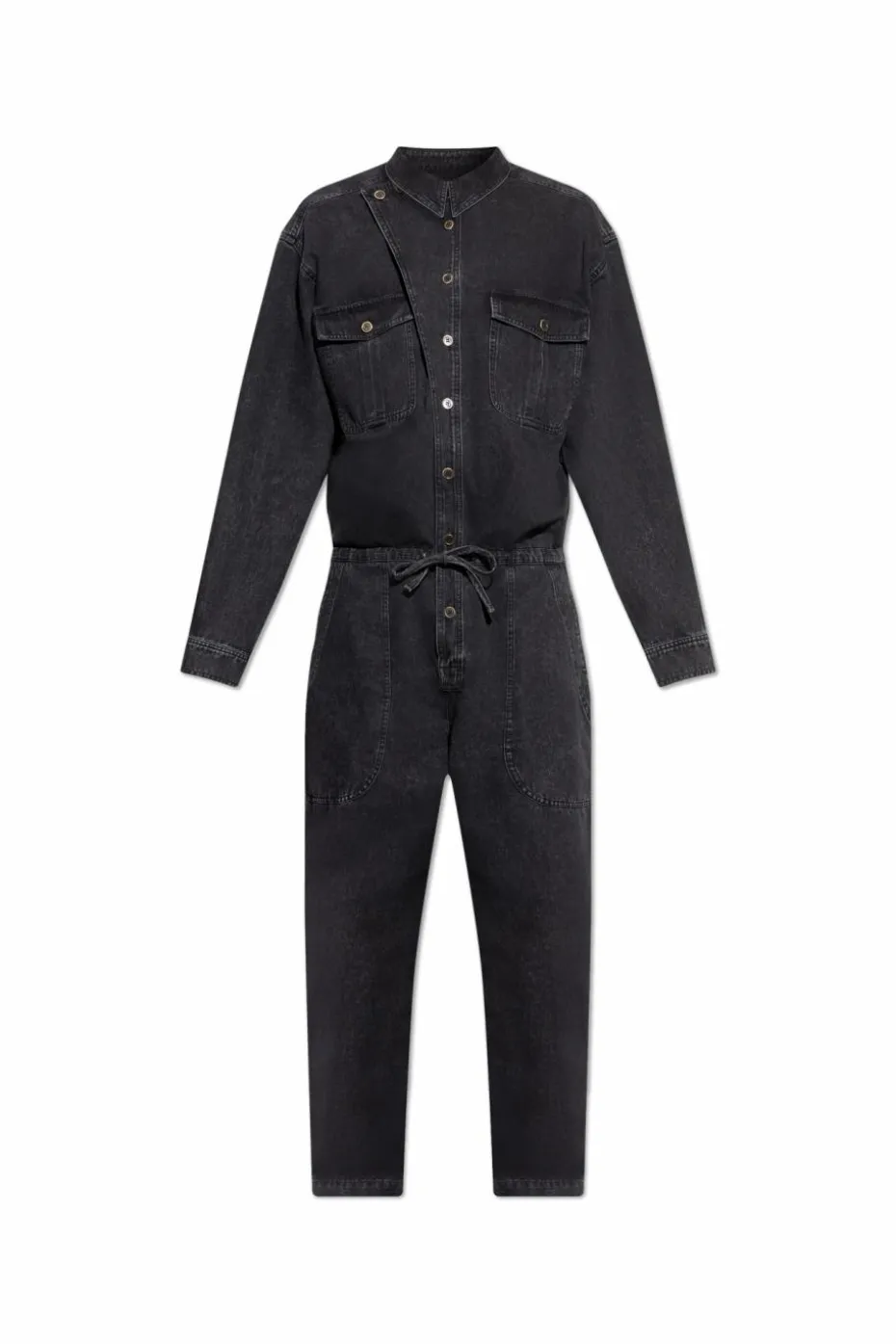 MARANT CZARNY Jeansowy kombinezon `Chelby`