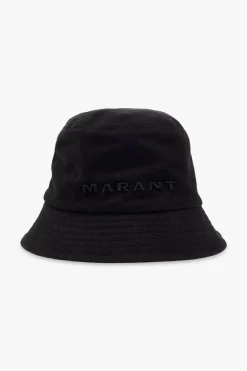 MARANT CZARNY Kapelusz z logo ‘Haley’