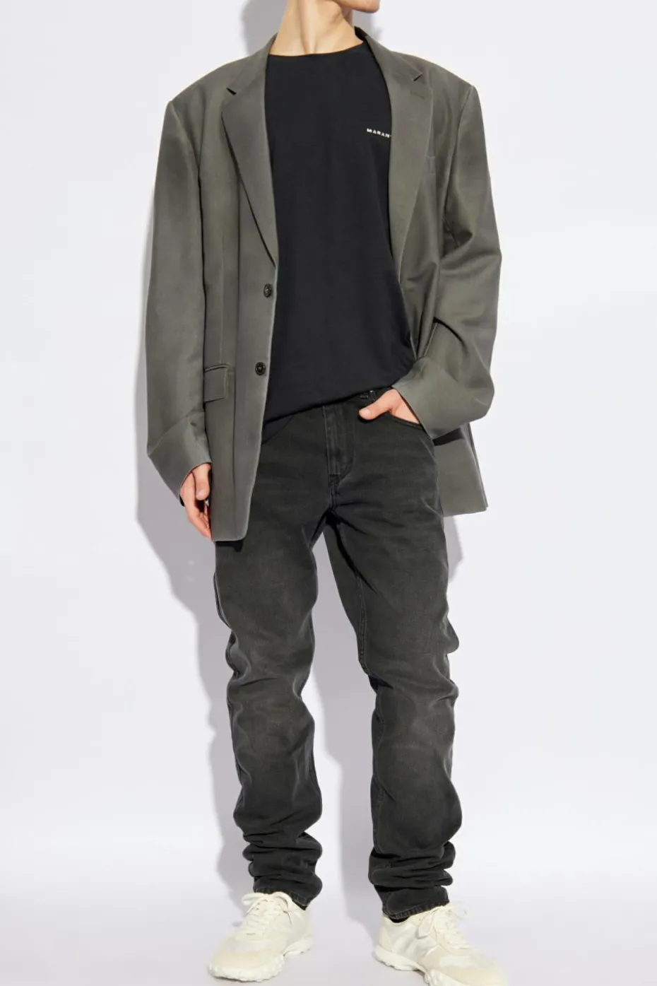 MARANT CZARNY T-shirt `Zafferh`